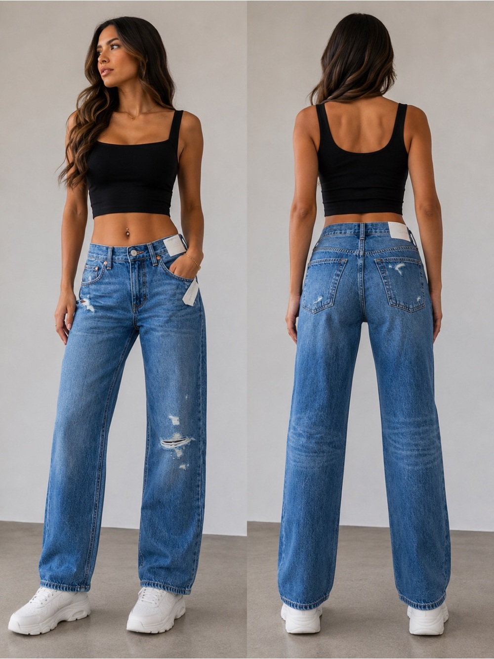 NWT Universal Thread 90s Baggy Mid-Rise Jeans - Size 4 Regular